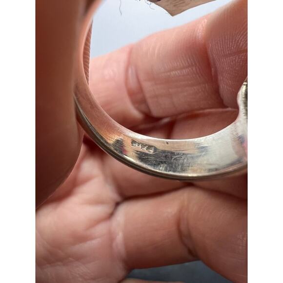 NEW cushion cut Prasiolite sterling silver ring size 7 - Picture 5 of 11